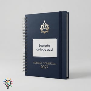 Agenda 2027 Personalizada - Tamanho A5 - Semanal Capa dura 148 x 210 mm (A5) 4x0 Uv Total  Wire-o | 80 folhas