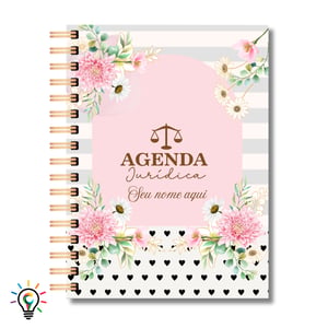 Agenda Jurídica 2027 Personalizada - Coleção flores