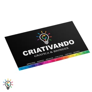 Cartão de Visita - 4x0 - Apenas Frente Couchê 250g 9x5cm 4x0 UV Total Frente Corte Reto 