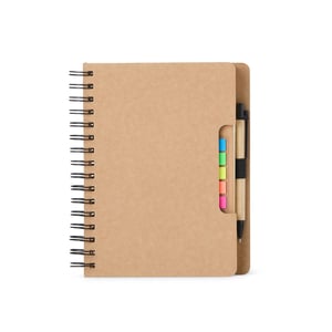 Caderno com Autoadesivos e Caneta      
