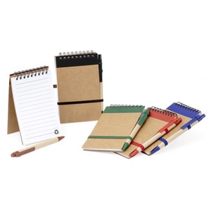 Bloco de Anotações Ecológico com Caneta      