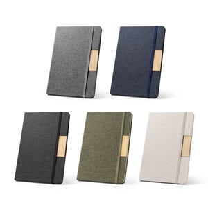 Caderno em tecido PET      