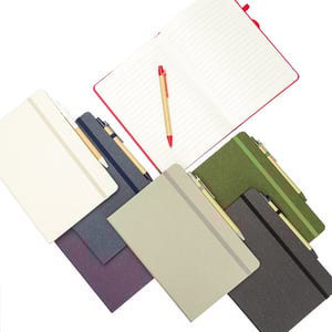 Caderneta Fibra de Arroz com Caneta      