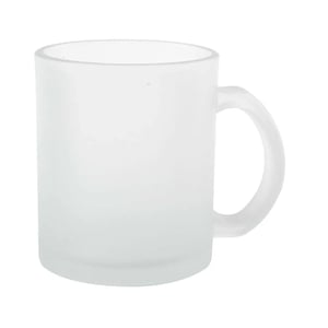 Caneca de Vidro Jateado para Sublimação      