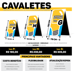 CAVALETE DE FERRO