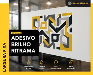 BOCA FIXA - ADESIVO BRANCO BRILHO - RITRAMA MARCA: RITRAMA LARGURA FIXA - Mínimo de compra: 1m² CORES 4x0   
