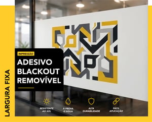 BOCA FIXA - ADESIVO BRANCO FOSCO KING - COLA REMOVÍVEL  LARGURA FIXA - Mínimo de compra: 1m² CORES 4x0   