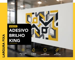 BOCA FIXA - ADESIVO BRANCO BRILHO - KING  LARGURA FIXA - Mínimo de compra: 1m² CORES 4x0   
