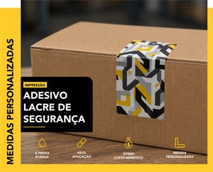 LACRE DE SEGURANÇA EM ADESIVO FOSCO   CORES 4x0   