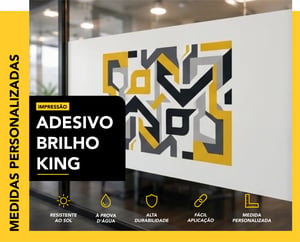 ADESIVO BRILHO - KING   CORES 4x0   