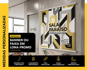 BANNER OU FAIXA EM LONA PROMOCIONAL BRILHO TAMANHO PERSONALIZADO CORES 4x0   