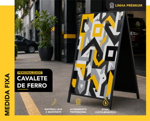 CAVALETE DE FERRO  MEDIDA FIXA    