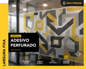 ADESIVO PERFURADO   CORES 4x0   