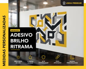 ADESIVO BRILHO - RITRAMA   CORES 4x0   