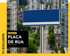 PLACA DE RUA   CORES 4x0  CORTE RETO 