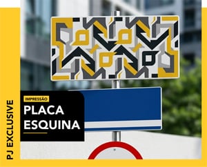 PLACA ESQUINA   CORES 4x0  CORTE RETO 