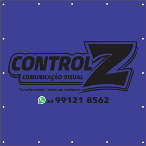 Impressão lona com ilhós por M² Lona 440g M² 4x0 Brilho Bainha de reforço e Ilhós de alumínio( não enferruja) 