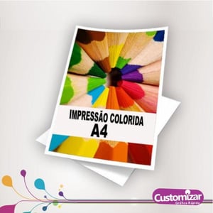 Impressão A4 ADESIVO  21X29,7    