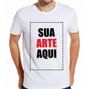 Camisa Personalizada Tecido Promocional Estampa Colorida A4  Sublimação  