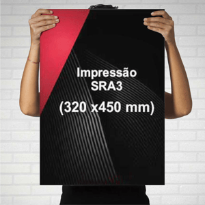 Impressão COUCHE 250G SRA3 4/0 Impressão laser Sem acabamento 