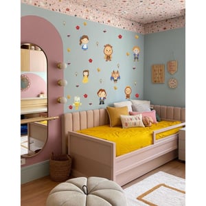 Kit Adesivo De Parede Decorativo Infantil A bela e a Fera