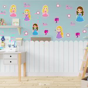 Kit Adesivo De Parede Decorativo Infantil - Princesas