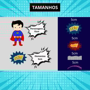 Kit Adesivo de Parede Herois - Papel de Parede Infantil