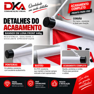 Banner Personalizado em Lona 440g Sob Medida