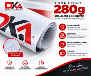 Faixa Personalizado com Ilhós em Lona 280g Sob Medida