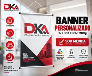 Banner Personalizado em Lona 280g Sob Medida