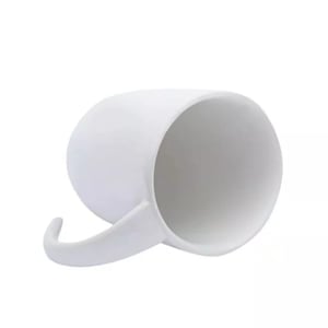 Caneca branca alça lua personalizada
