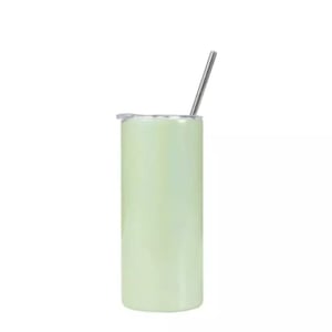 Copo térmico cintilante inox personalizado com tampa e canudo