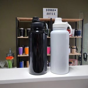 Garrafa squeeze térmica com tampa emborracha Personalizada