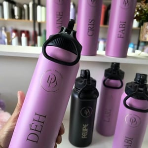 Garrafa térmica big lilás personalizada