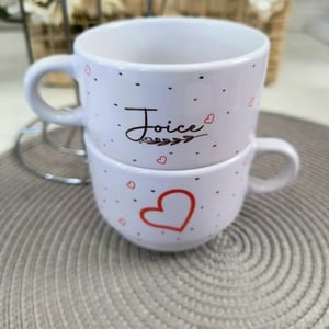Torre com 2 xícaras personalizados