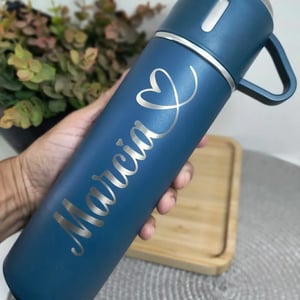 Garrafa térmica Stanley com tampa xícara personalizada Inox 500ml Colorida Térmico Personalizado 
