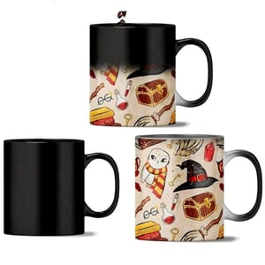 Caneca mágica preta fosca personalizada Cerâmica 325ml Colorida  Personalizado 