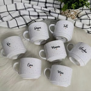 Xícara individual personalizada Cerâmica 180ml Branca  Personalizado 