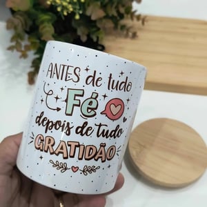 Caneca branca personalizada Cerâmica 325ml Branca  Personalizado 