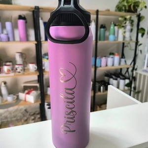 Garrafa térmica big lilás personalizada Inox 800ml Lilás Térmico Personalizado 