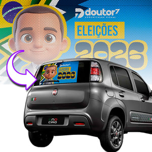 Adesivo Perfurado Política Tam. 70x30cm