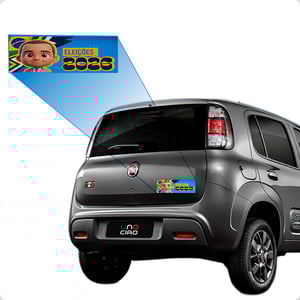 Adesivo parachoque 30x10cm