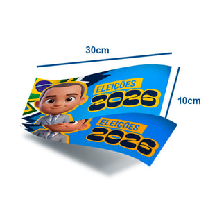 Adesivo parachoque 30x10cm