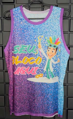 Abadás Personalizados 100% Poliéster Regata Sublimação Total Frente e Costas SUBLIMAÇÃO  