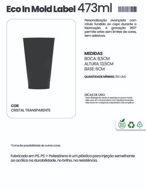Copo Eco Label 473ml
