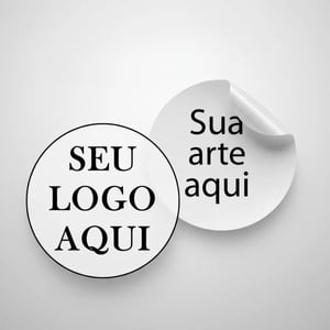 Adesivo Papel Personalizado 6,0cm Papel 6CM 4/0  Recorte Eletônico 