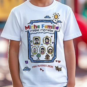 Camiseta Algodão Infantil Camiseta Algodão  Área de impressão 20x28cm   