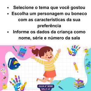 Squeeze de Alumínio Branco Infantil Tampa Azul e Rosa Personalizado