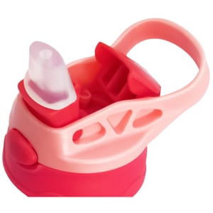 Squeeze de Alumínio Branco Infantil Tampa Rosa Personalizado