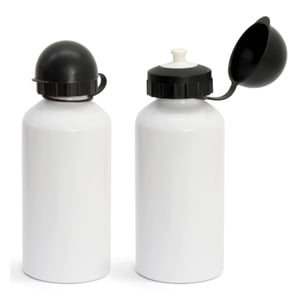 Squeeze de Alumínio Branco Tampa Bolinha Personalizado